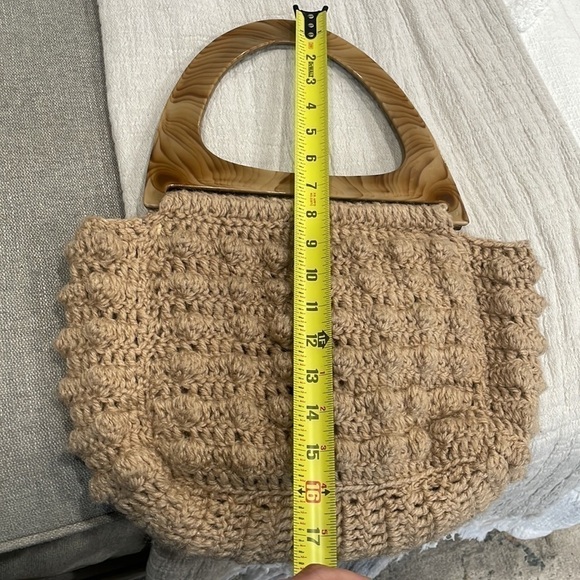 Vintage style knit purse - Picture 6 of 6